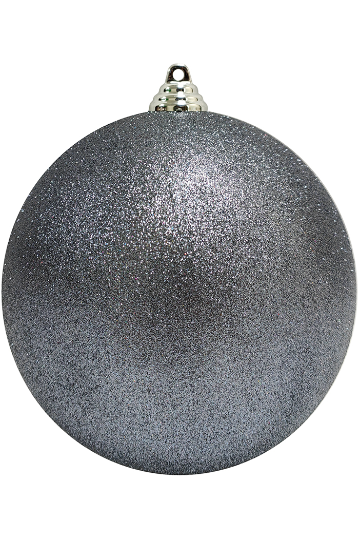 Пластиковый шар Искристый от 12 до 50 см серый